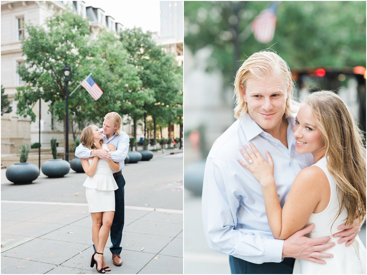 Downtown Raleigh engagement photographer